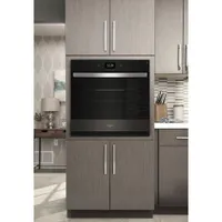 Whirlpool 30" 5 Cu. Ft. Self-Clean True Convection Electric Wall Oven (WOES7030PV) - Black Stainless Steel