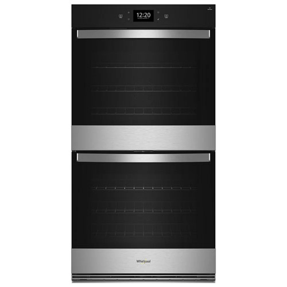 Whirlpool 27" 8.6 Cu. Ft. Self-Clean True Convection Electric Double Wall Oven (WOED7027PZ) - Stainless Steel