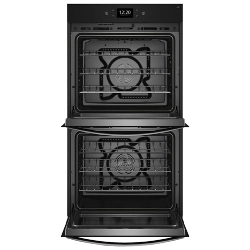 Whirlpool 27" 8.6 Cu. Ft. Self-Clean True Convection Electric Double Wall Oven (WOED7027PZ) - Stainless Steel