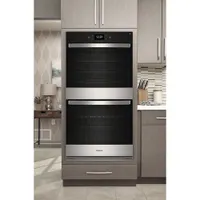 Whirlpool 30" 10 Cu. Ft. True Convection Electric Double Wall Oven (WOED7030PZ) - Stainless Steel