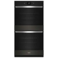 Whirlpool 30" 10 Cu. Ft. True Convection Electric Double Wall Oven (WOED7030PV)- Black Stainless Steel