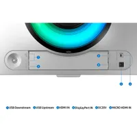 Samsung Odyssey OLED G9 49" QHD 240Hz 0.03ms GTG Curved OLED G-Sync FreeSync Gaming Monitor(LS49CG932SNXZA) – Silver