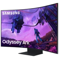 Moniteur de jeu FreeSync ACL incurvé VA UHD 4K 165 Hz de 55 po Odyssey Arc de Samsung avec temps de réponse de 1 ms gris à gris (LS55CG970NNXGO) - Noir