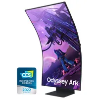 Moniteur de jeu FreeSync ACL incurvé VA UHD 4K 165 Hz de 55 po Odyssey Arc de Samsung avec temps de réponse de 1 ms gris à gris (LS55CG970NNXGO) - Noir