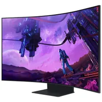 Moniteur de jeu FreeSync ACL incurvé VA UHD 4K 165 Hz de 55 po Odyssey Arc de Samsung avec temps de réponse de 1 ms gris à gris (LS55CG970NNXGO) - Noir