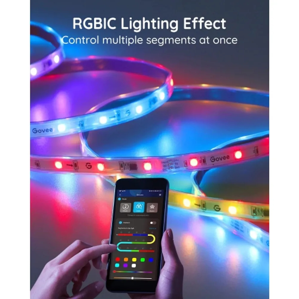 Govee RGBIC Alexa LED Light Strip 65.6ft 20M , Smart WiFi LED Lights Work  with Alexa