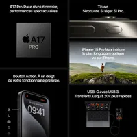 Apple iPhone 15 Pro 256GB - Natural Titanium - Unlocked