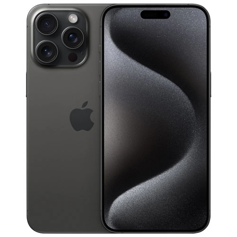 iPhone 15 Pro Max de 512 Go d'Apple - Titane noir - Déverrouillé