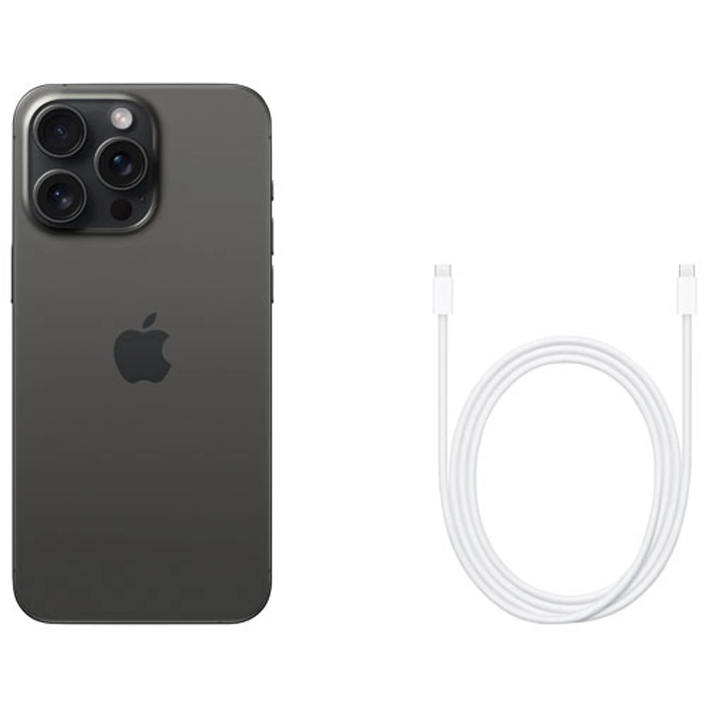 iPhone 15 Pro Max de 512 Go d'Apple - Titane noir - Déverrouillé