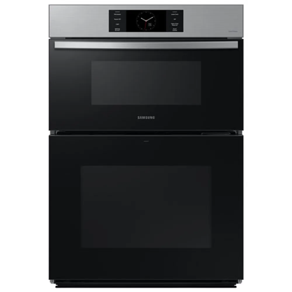 Samsung 30" 7 Cu. Ft. True Convection Electric Combo Wall Oven (NQ70CG700DSRAA) - Stainless Steel