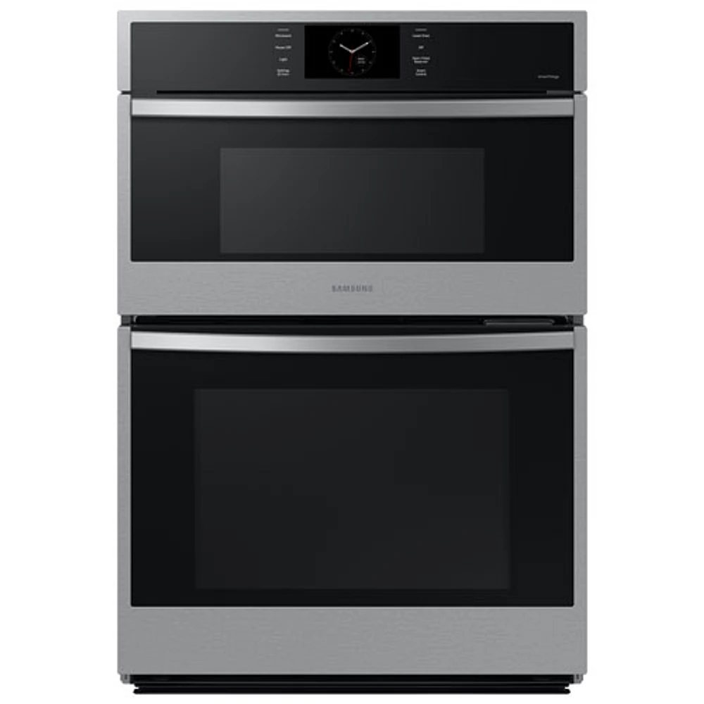 Samsung 30" 7 Cu. Ft. True Convection Electric Combo Wall Oven (NQ70CG600DSRAA) - Stainless Steel