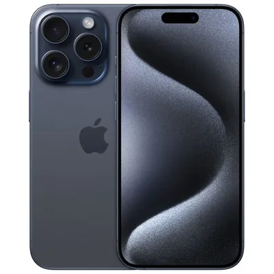 iPhone 15 Pro de Go d'Apple avec Fido - Titane bleu