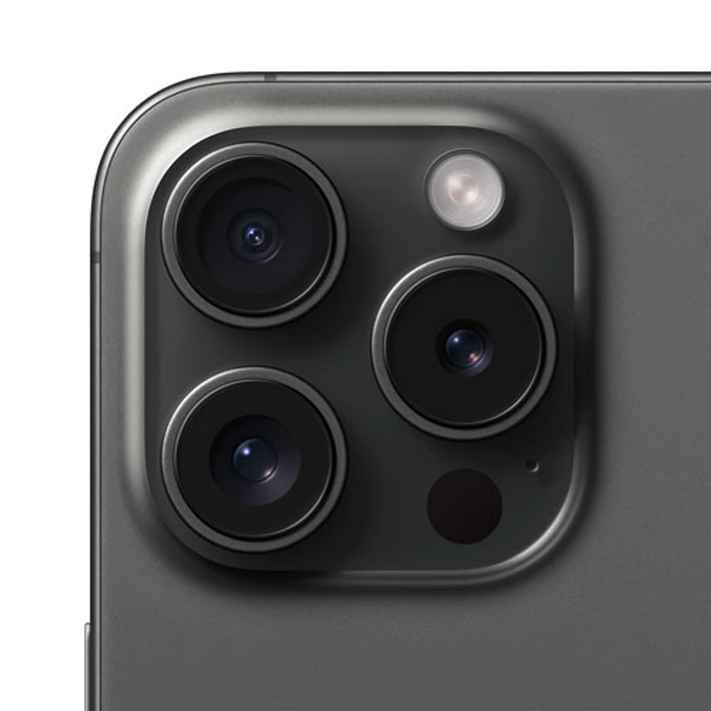 iPhone 15 Pro de 512 Go d'Apple avec Fido - Titane noir - Financement mensuel