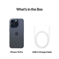 Bell Apple iPhone 15 Pro 128GB - Blue Titanium - Monthly Financing