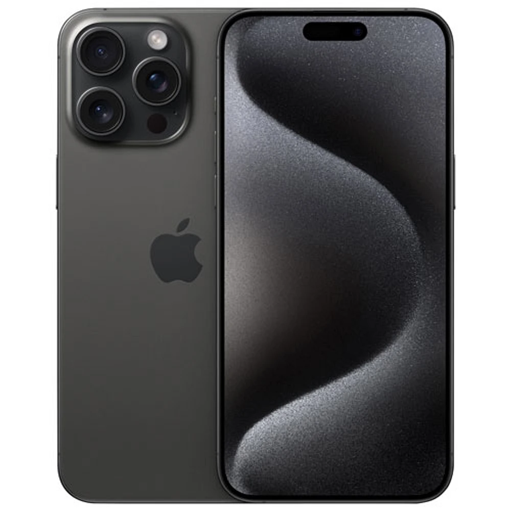 iPhone 15 Pro Max de Go d'Apple avec Fido - Titane noir