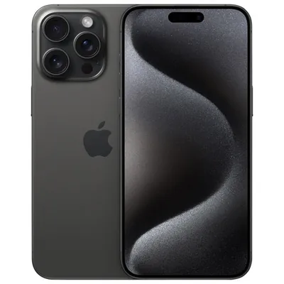 iPhone 15 Pro Max de Go d'Apple avec Fido - Titane noir