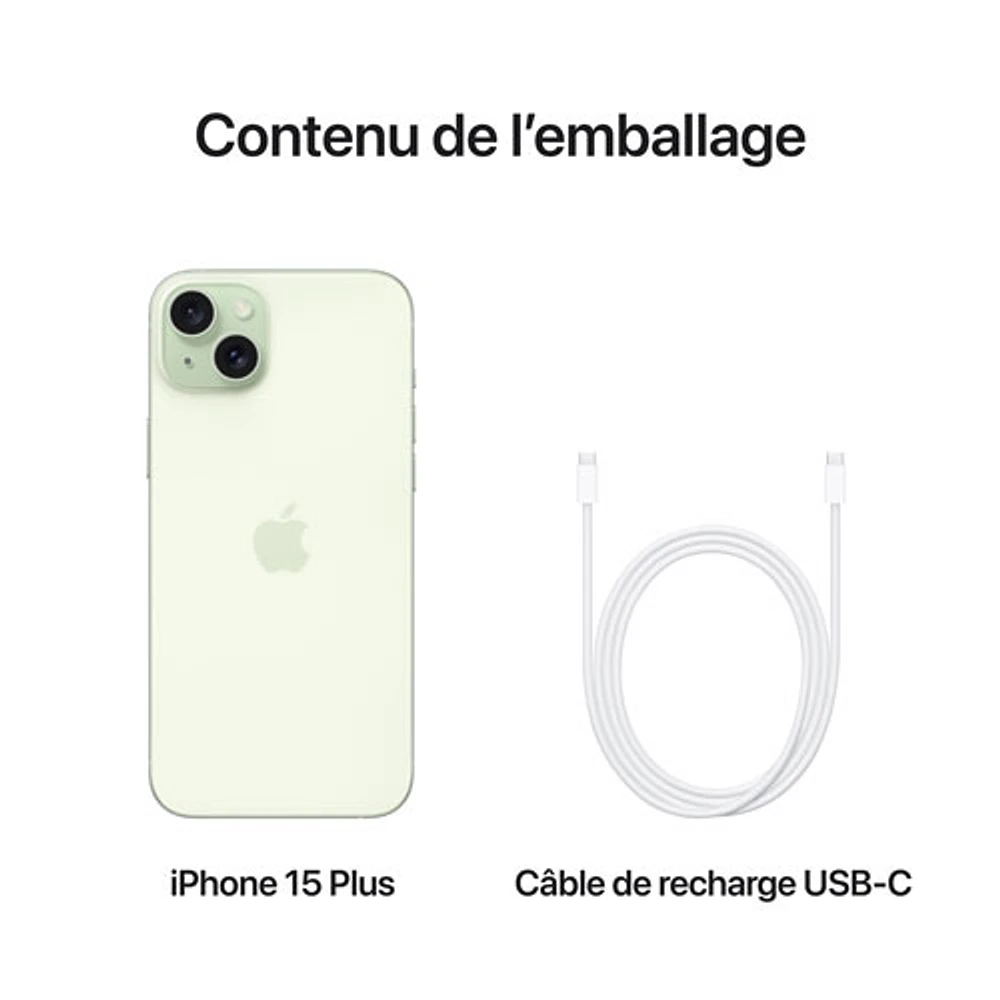 iPhone 15 Plus de Go d'Apple avec Freedom Mobile - Vert