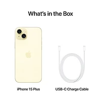 iPhone 15 Plus de 128 Go d'Apple avec Virgin Plus - Jaune - Financement mensuel