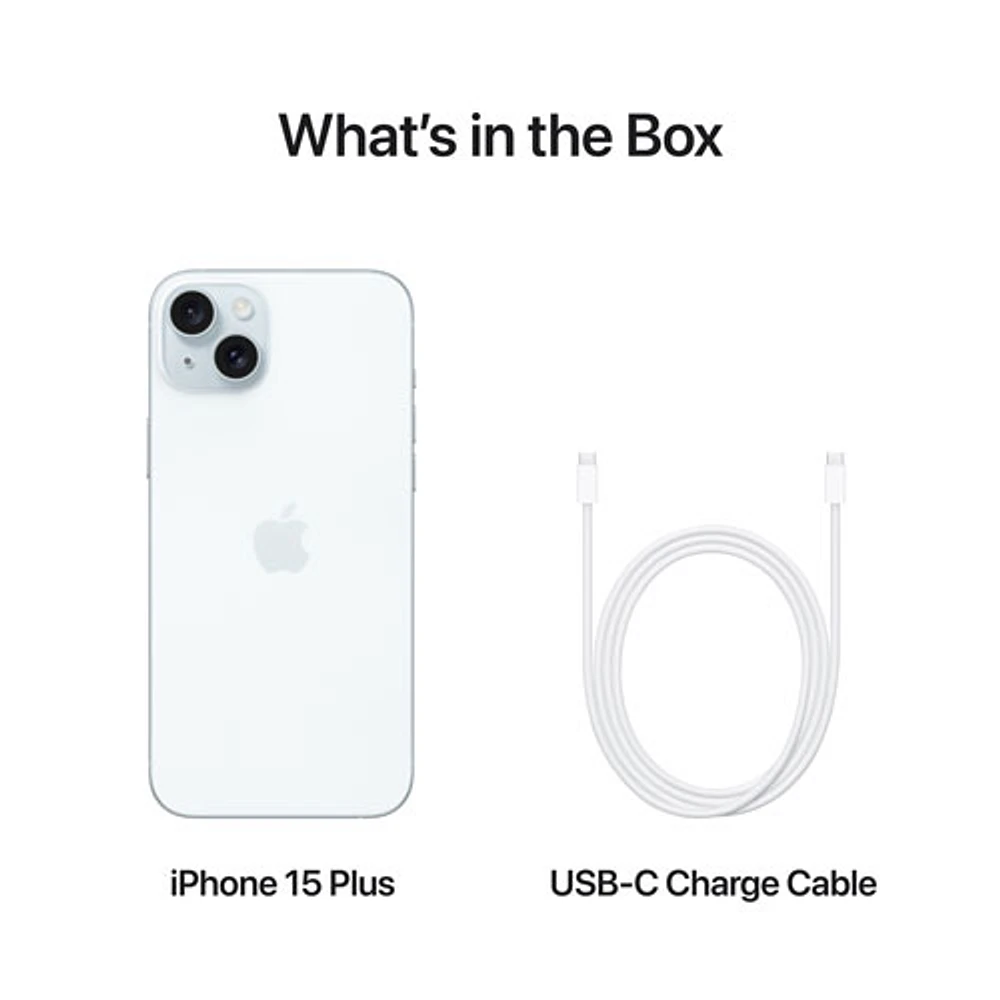 iPhone 15 Plus de 256 Go d'Apple offert par TELUS - Bleu - Financement mensuel