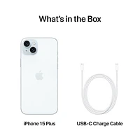 iPhone 15 Plus de 256 Go d'Apple offert par TELUS - Bleu - Financement mensuel