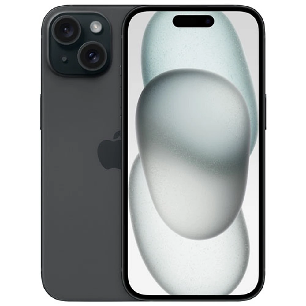 Freedom Mobile Apple iPhone 15 256GB - Black - Monthly Tab Payment