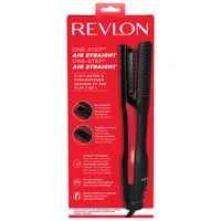 Revlon One-Step Air Straight 2-in-1 Hair Dryer & Straightener - Black/Red
