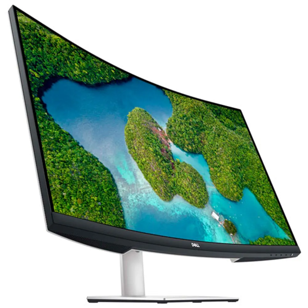 Dell 31.5" 4K Ultra HD 60Hz 4ms GTG Curved VA LED FreeSync Monitor (S3221QS) - Platinum Silver