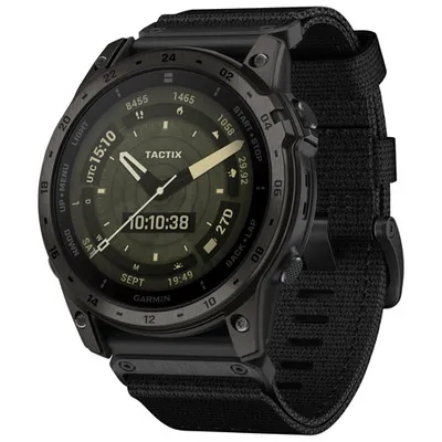 Montre intelligente multisport Bluetooth de 51 mm tactix 7 AMOLED Edition de Garmin - Noir