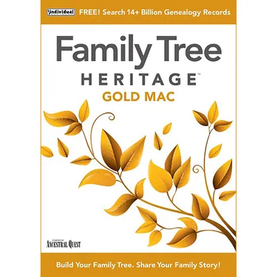 Family Tree Heritage Gold 16 (Mac) - Digital Download