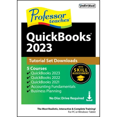 Professor Teaches QuickBooks 2023 (PC) - Digital Download