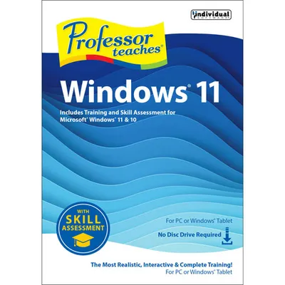 Professor Teaches Windows 11 avec Skill Assessment (PC) - Téléchargement numérique