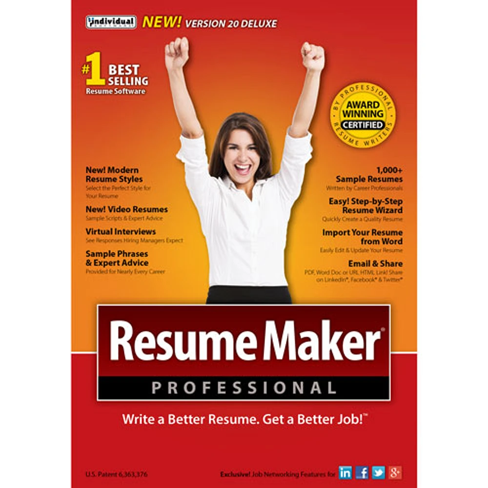 ResumeMaker Professional Deluxe 20 (PC) - Digital Download