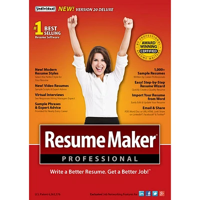 ResumeMaker Professional Deluxe 20 (PC) - Téléchargement numérique