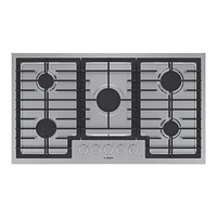 Open Box - Bosch 36" 5-Burner Gas Cooktop (NGM5658UC) - Stainless Steel - Perfect Condition