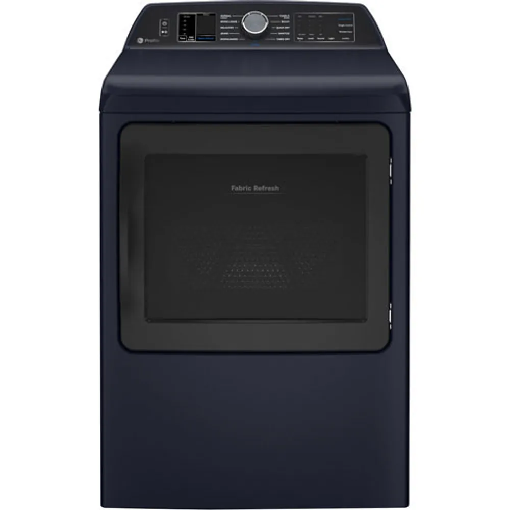 Open Box - GE Profile 7.3 Cu. Ft. Electric Steam Dryer (PTD90EBMTRS) - Sapphire Blue - Scratch & Dent