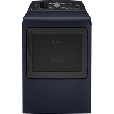 Open Box - GE Profile 7.3 Cu. Ft. Electric Steam Dryer (PTD90EBMTRS) - Sapphire Blue - Scratch & Dent