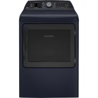 Open Box - GE Profile 7.3 Cu. Ft. Electric Steam Dryer (PTD90EBMTRS) - Sapphire Blue - Scratch & Dent