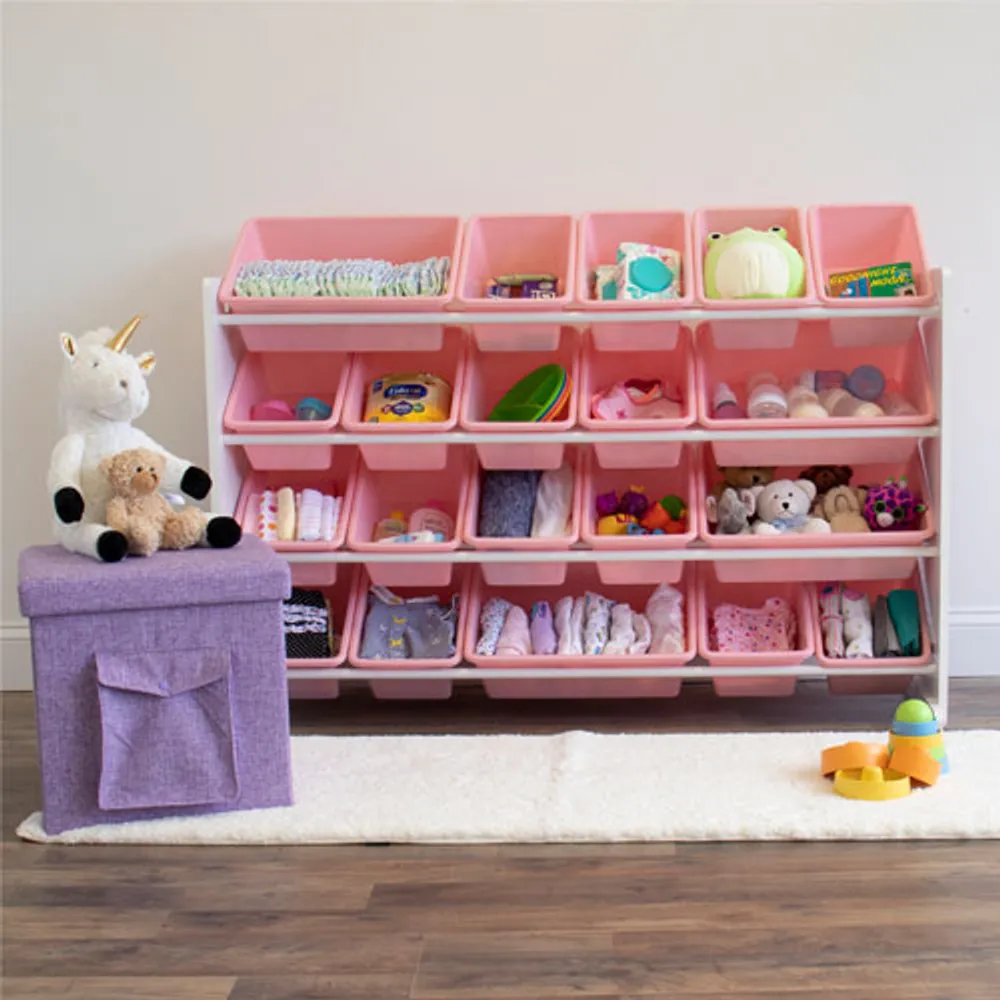 Humble Crew Extra Large 20-Bin Toy Organizer - Pink