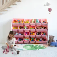 Humble Crew Extra Large 20-Bin Toy Organizer - Pink