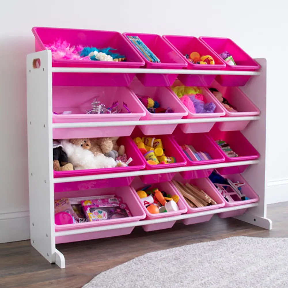 Humble Crew Super-Sized 16-Bin Toy Organizer - Pink