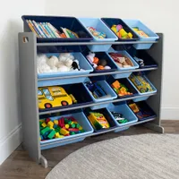 Humble Crew Super-Sized 16-Bin Toy Organizer - Blue