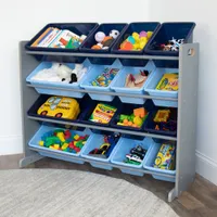 Humble Crew Super-Sized 16-Bin Toy Organizer - Blue