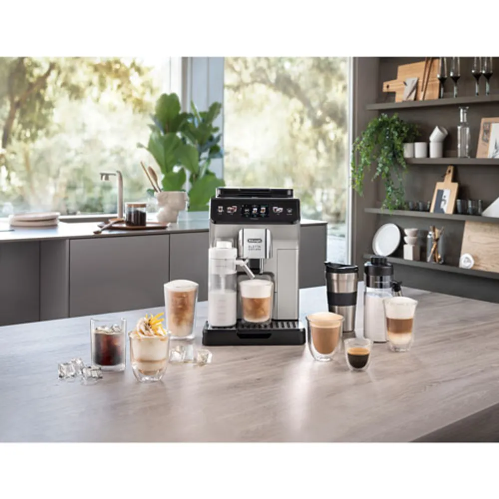 De'Longhi Eletta Explore Automatic Espresso Machine with Frother & Coffee Grinder - Silver