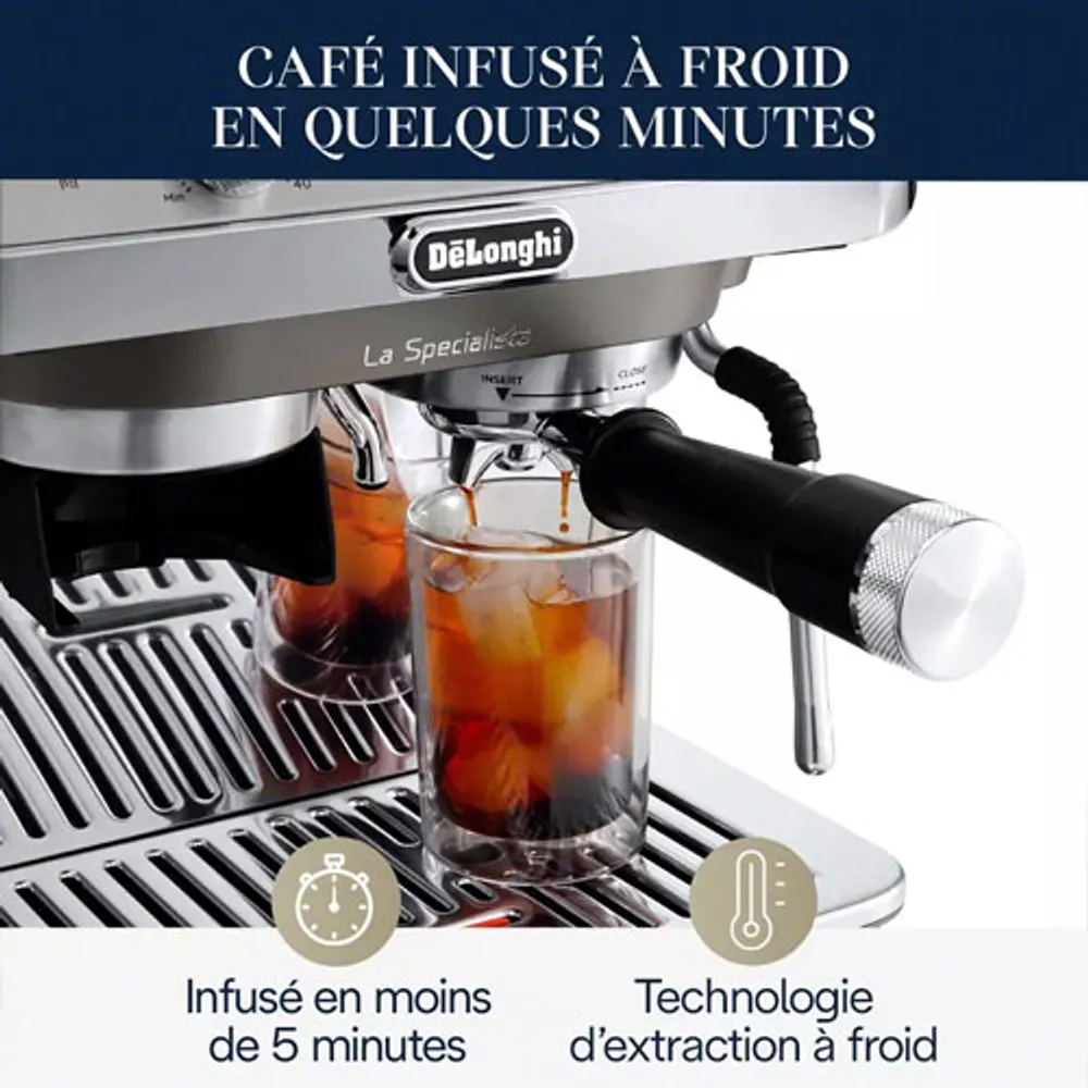 De'Longhi La Specialista Arte Evo Automatic Espresso Machine with Frother & Coffee Grinder - Stainless