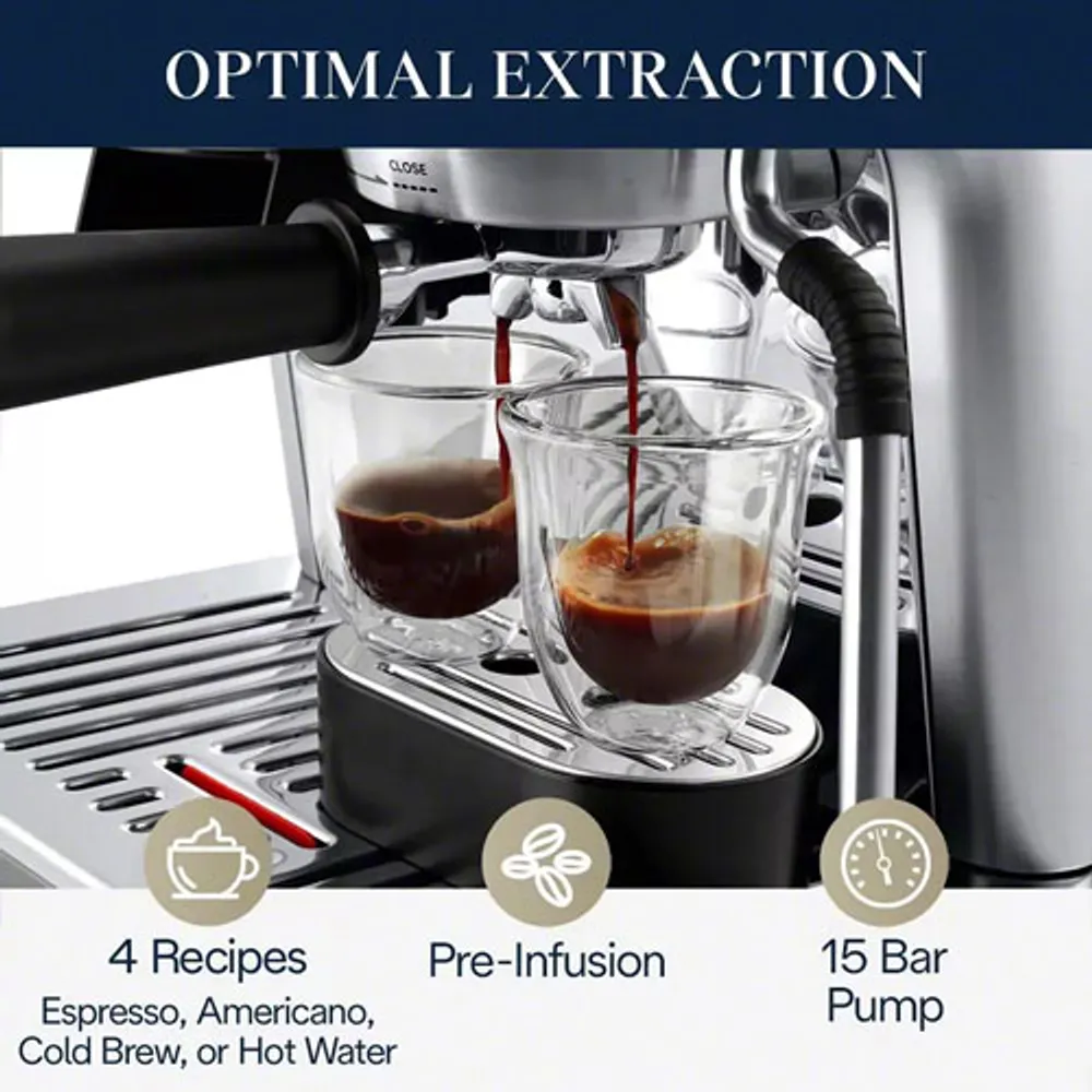 De'Longhi La Specialista Arte Evo Automatic Espresso Machine with Frother & Coffee Grinder - Stainless