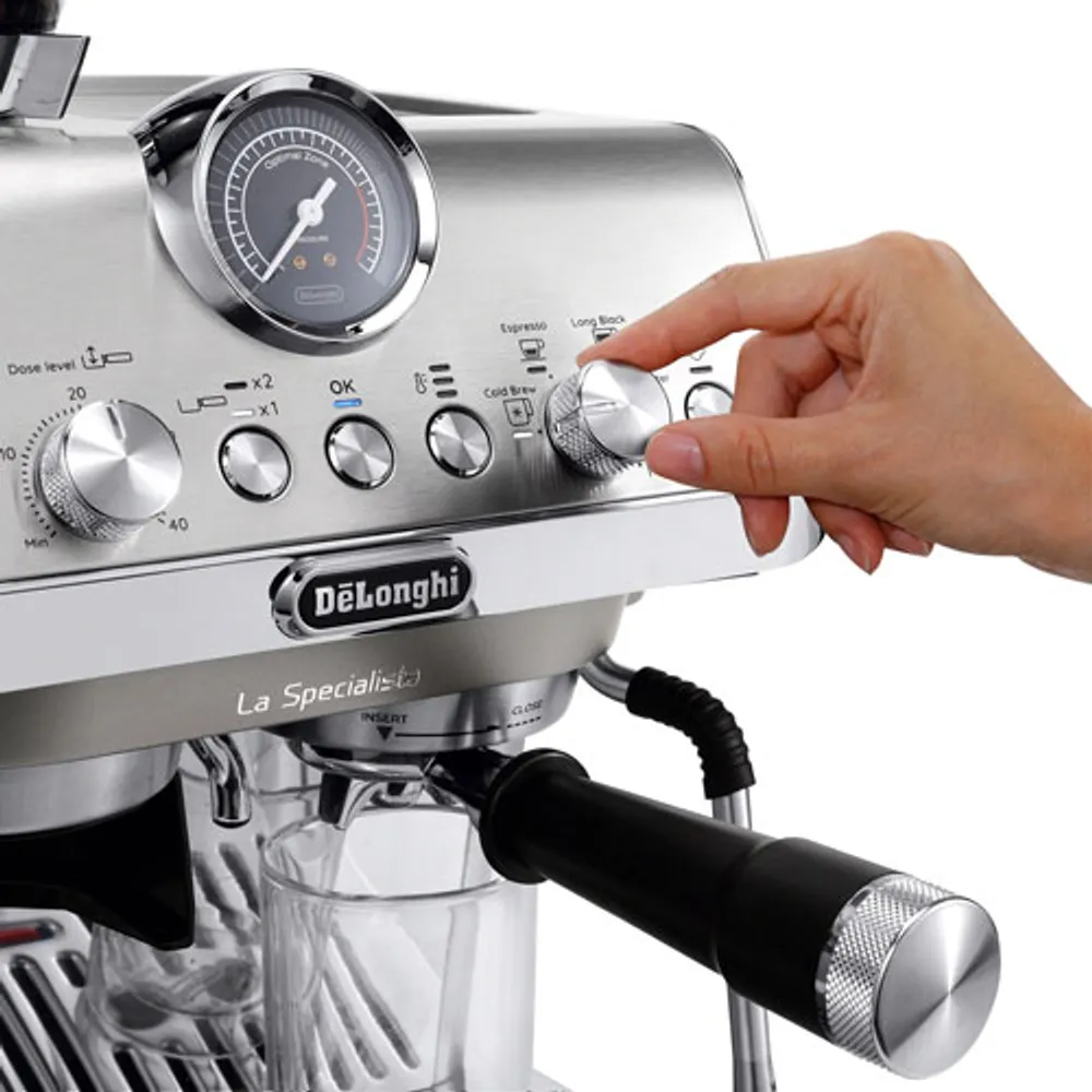 De'Longhi La Specialista Arte Evo Automatic Espresso Machine with Frother & Coffee Grinder - Stainless