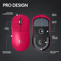 Logitech G PRO X Superlight 2 32000 DPI Wireless HERO 2 Sensor Gaming Mouse - Magenta - Only at Best Buy