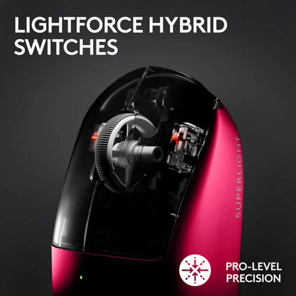 Logitech G PRO X Superlight 2 32000 DPI 4K Polling Wireless HERO 2 Sensor Gaming Mouse - Magenta - Only at Best Buy