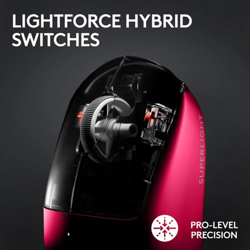 Logitech G PRO X Superlight 2 32000 DPI Wireless HERO 2 Sensor Gaming Mouse - Magenta - Only at Best Buy