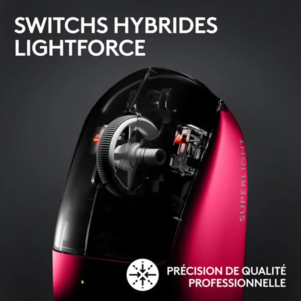 Logitech G PRO X Superlight 2 32000 DPI Wireless HERO 2 Sensor Gaming Mouse - Magenta - Only at Best Buy